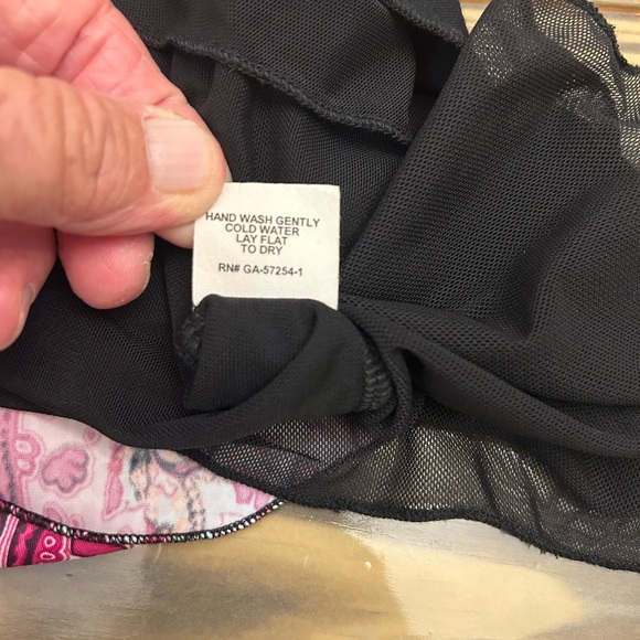 From the Heart woman’s Black Artsy lagenlook mesh colorful tunic blouse M - Picture 11 of 14